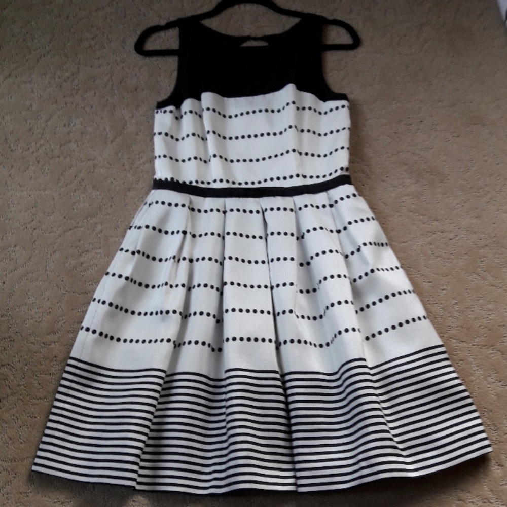 Little Black and White Dress